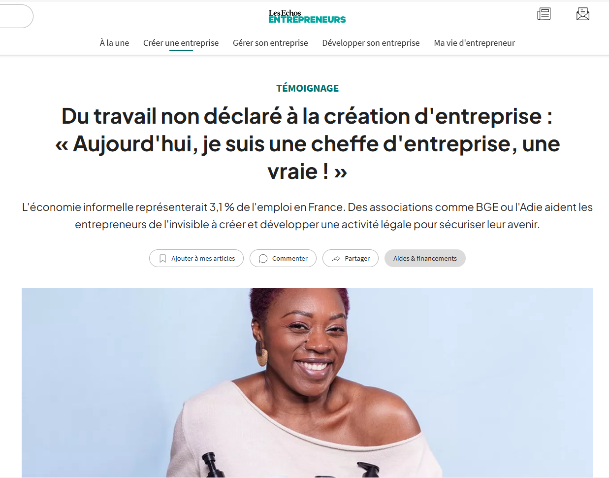 Les Echos Phonsia Matsoukou