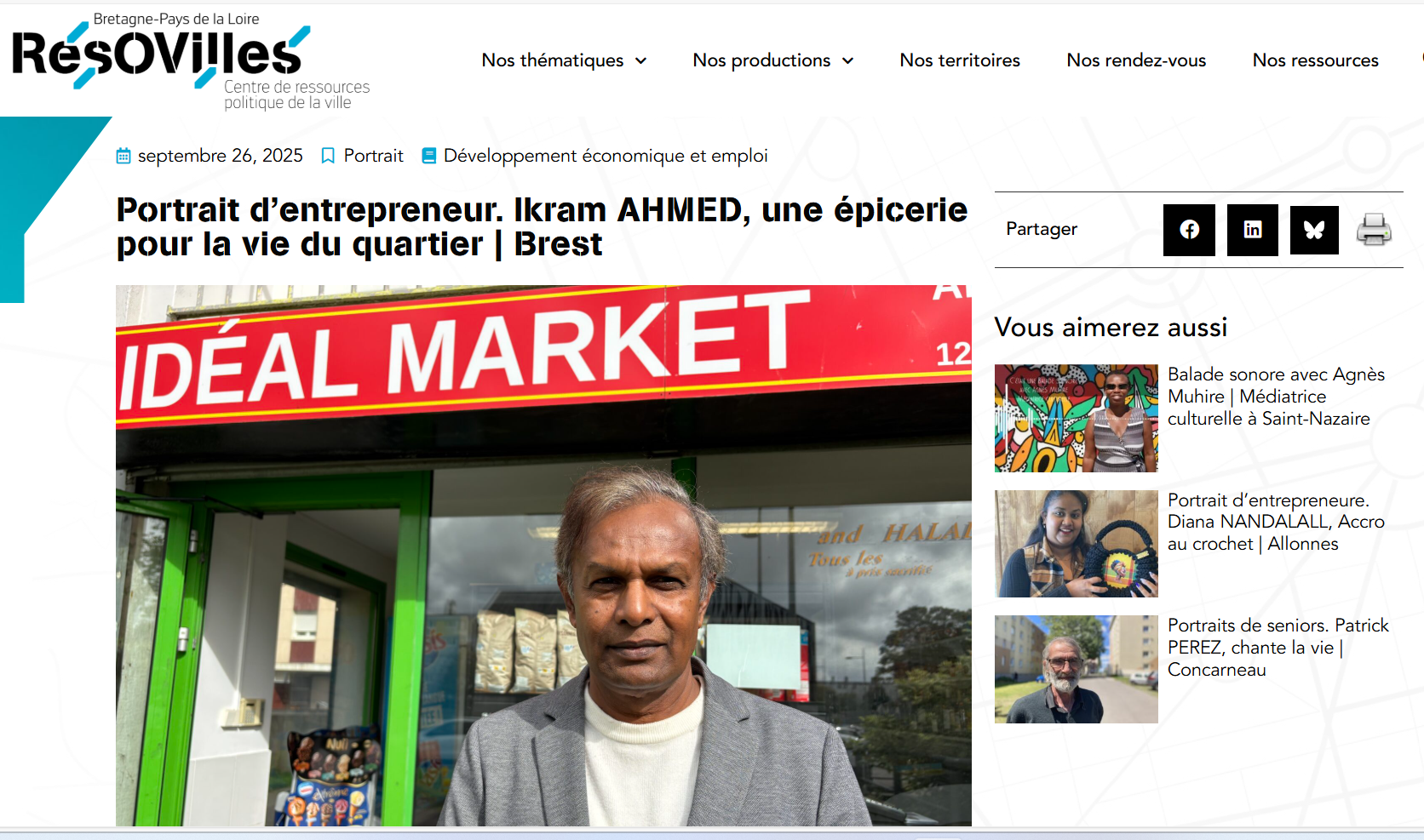 RésoVilles Ikram Ahmed